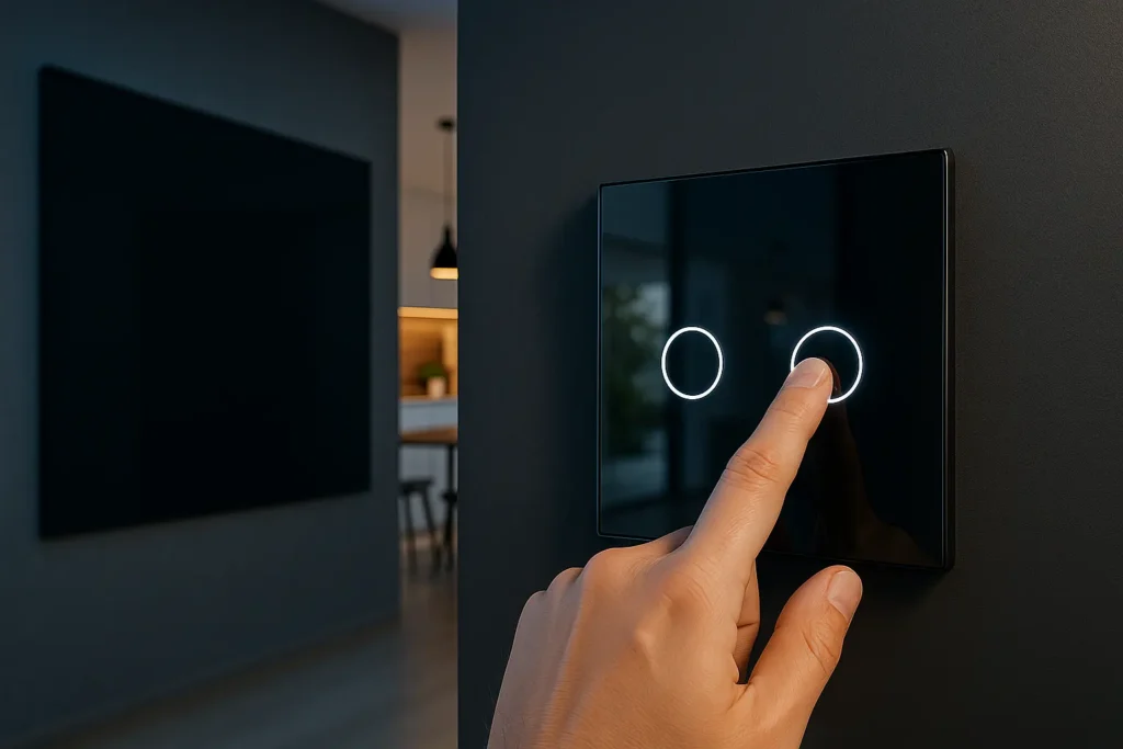 stakleni panel za serijski prekidac